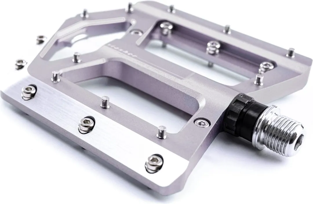 Cube Slasher Fietspedalen - Lichtgewicht CNC Aluminium - 108x108mm - Zilver