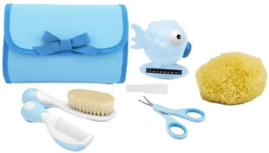 Chicco Hangende Toilettas Blauw - met Badthermometer