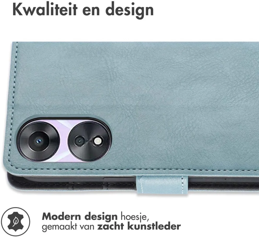 Imoshion Hoesje Oppo A78 Lichtblauw - 3 Pasjes