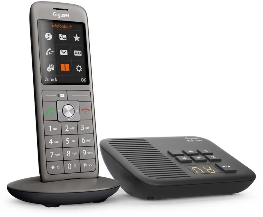 Gigaset BEANTWOORDER 660 Antwoordapparaat - Draadloze Handset - Antraciet - afbeelding 2 van 2