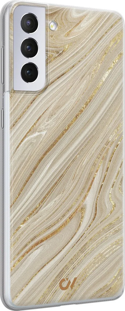 Casevibes Hoesje Samsung Galaxy S21+ Golden Marble - Goud