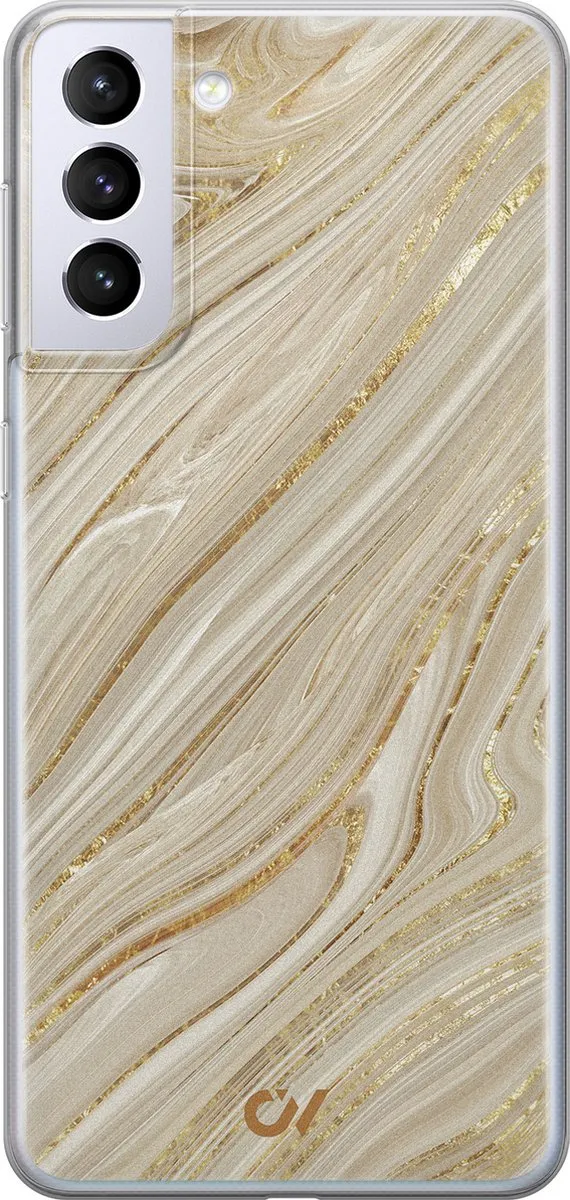 Casevibes Hoesje Samsung Galaxy S21+ Golden Marble