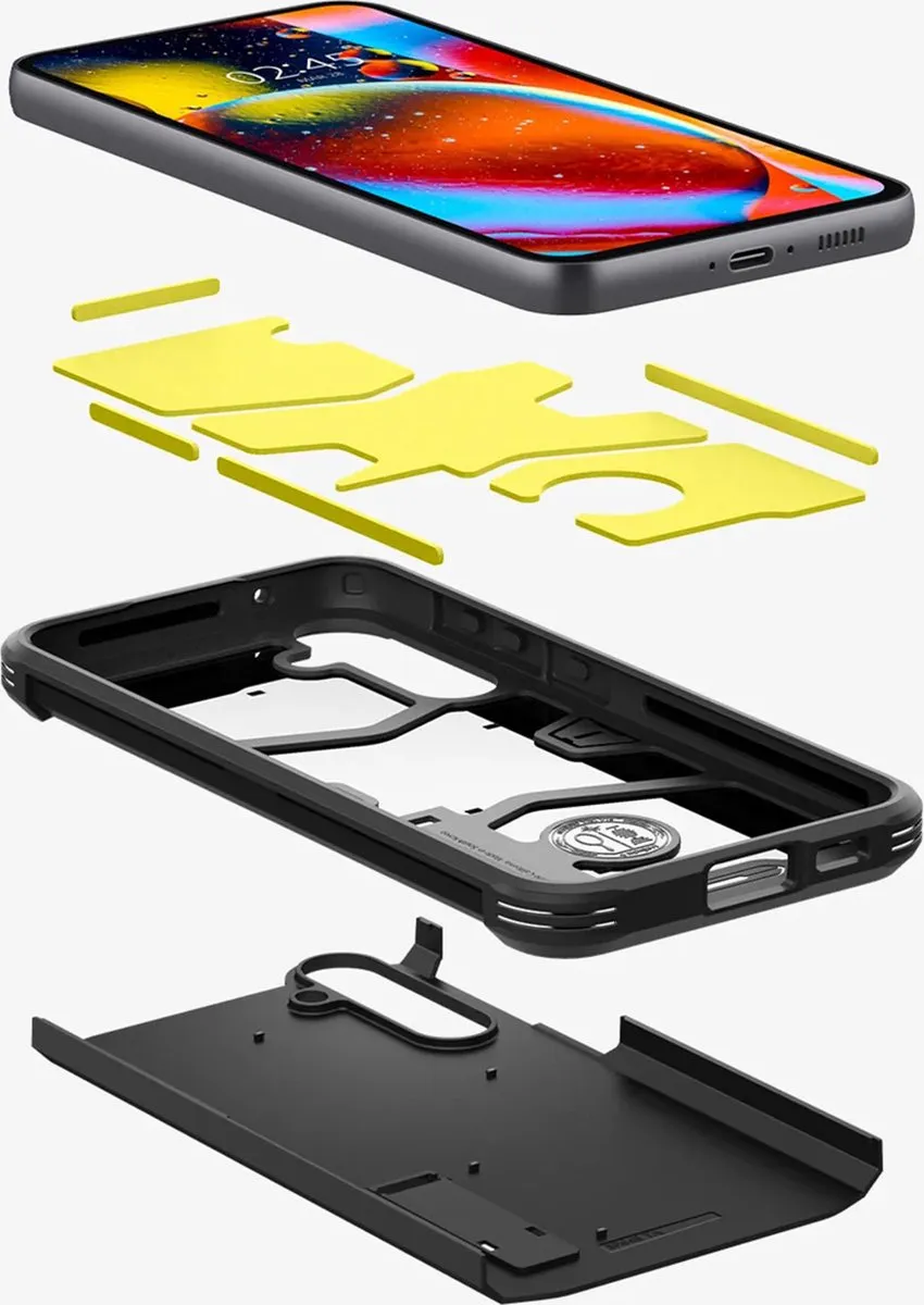 Spigen Tough Armor ACS06364 Hoesje - Samsung Galaxy S23 FE - Zwart - afbeelding 6 van 6