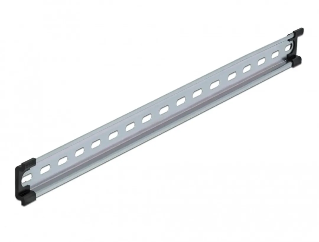 Delock DIN-rail 35x7,5mm 50cm Staal - Zilver