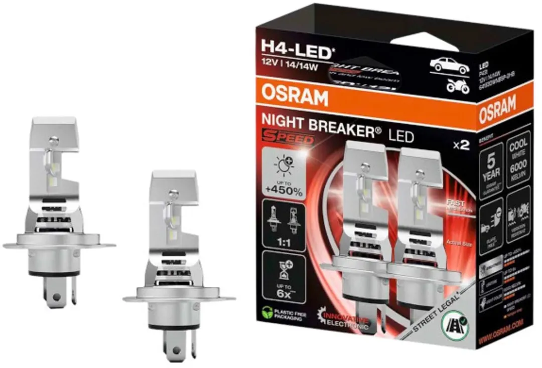 Osram Night Breaker Speed LED H4 64193DWNBSP-2HB Set