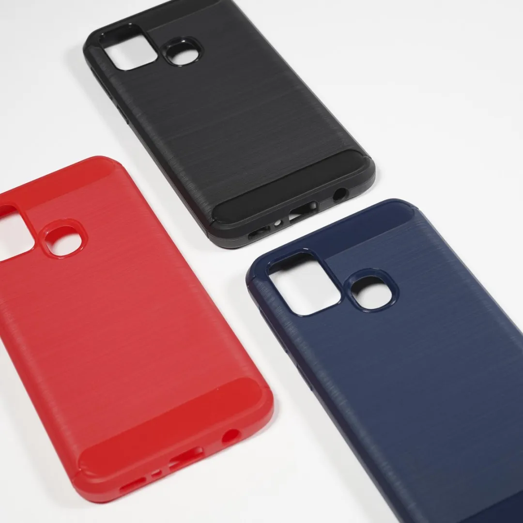BMAX Carbon Soft Case Samsung Galaxy A21s - Rood