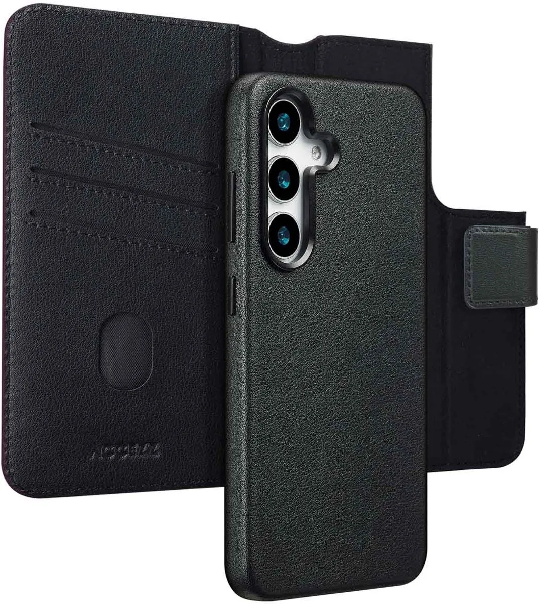 Accezz Galaxy S25 Leather Bookcase Hoesje 3 Pasjes