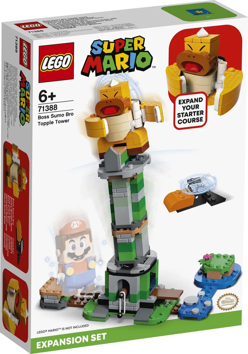 LEGO Super Mario Uitbreidingsset Eindbaasgevecht Sumo Bro-Toren 71388 - Meerkleurig