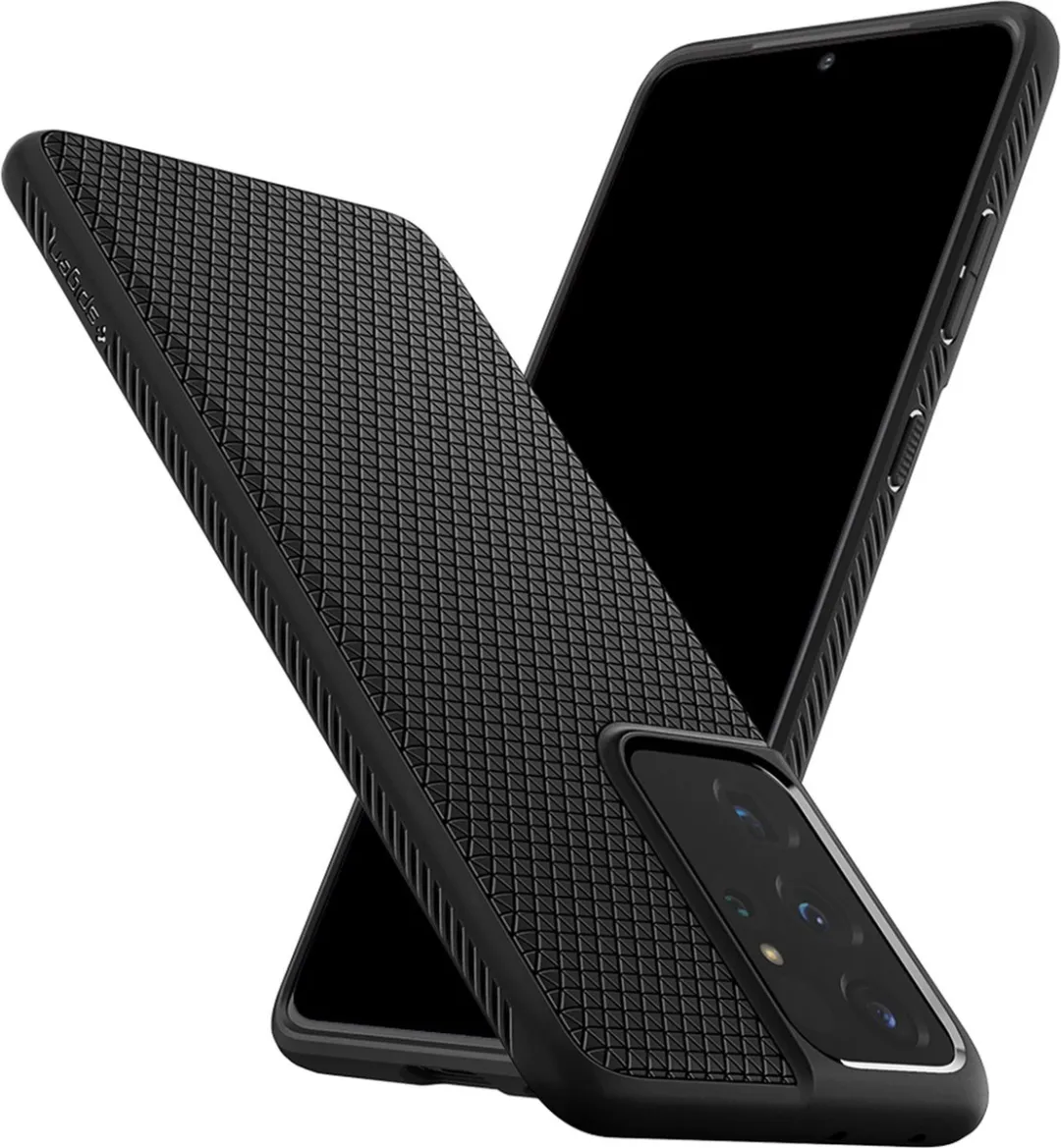 Spigen Liquid Air ACS02350 Hoesje - Samsung Galaxy S21 Ultra - Zwart