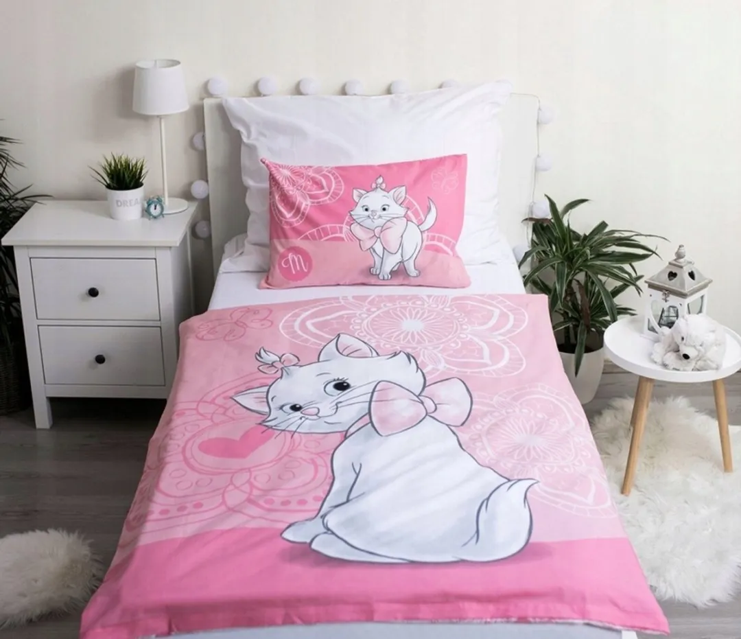 Disney Marie Katje Kinderbeddengoed 100x135cm - Roze - afbeelding 4 van 5