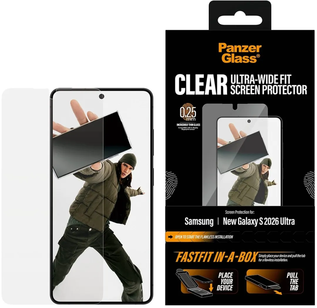 PanzerGlass Ultra-Wide Fit Screenprotector S26 Ultra - 1 Stuk