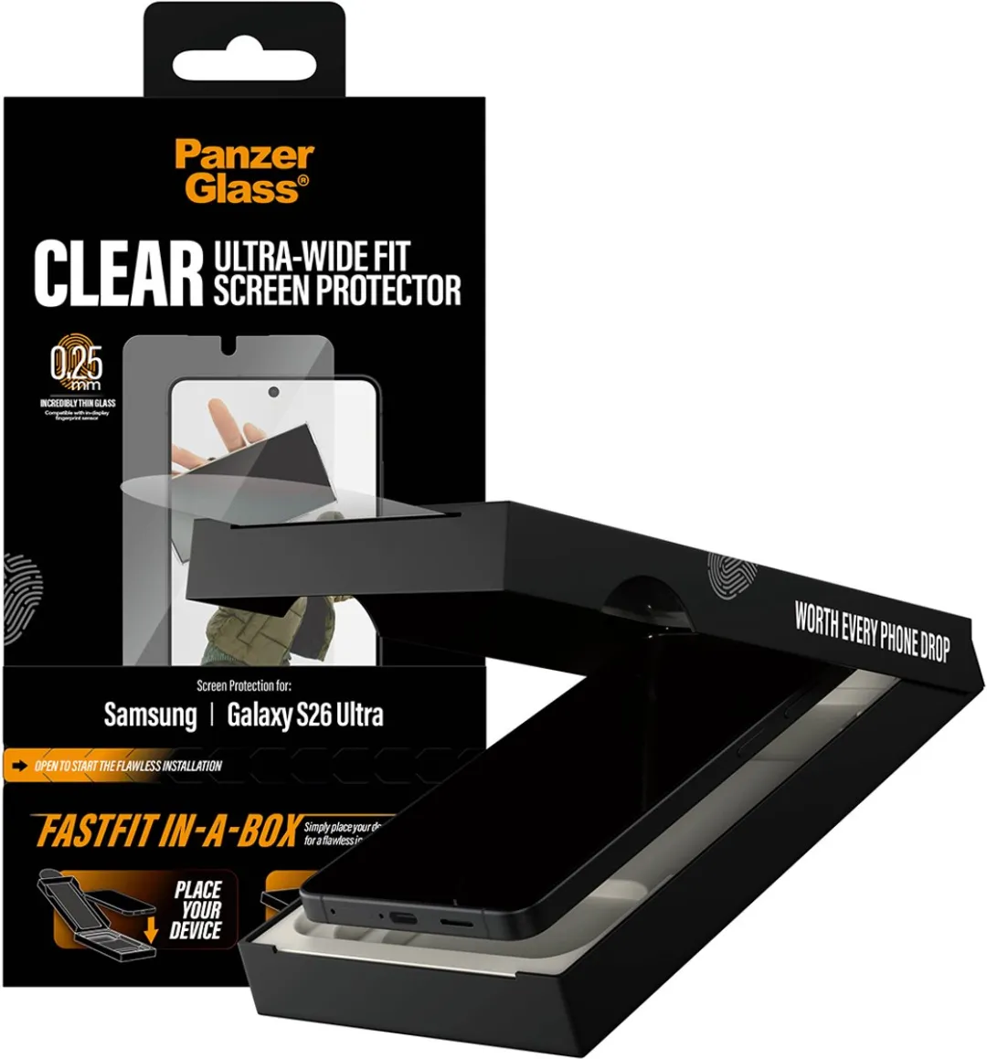 PanzerGlass Ultra-Wide Fit Screenprotector S26 Ultra - 1 Stuk