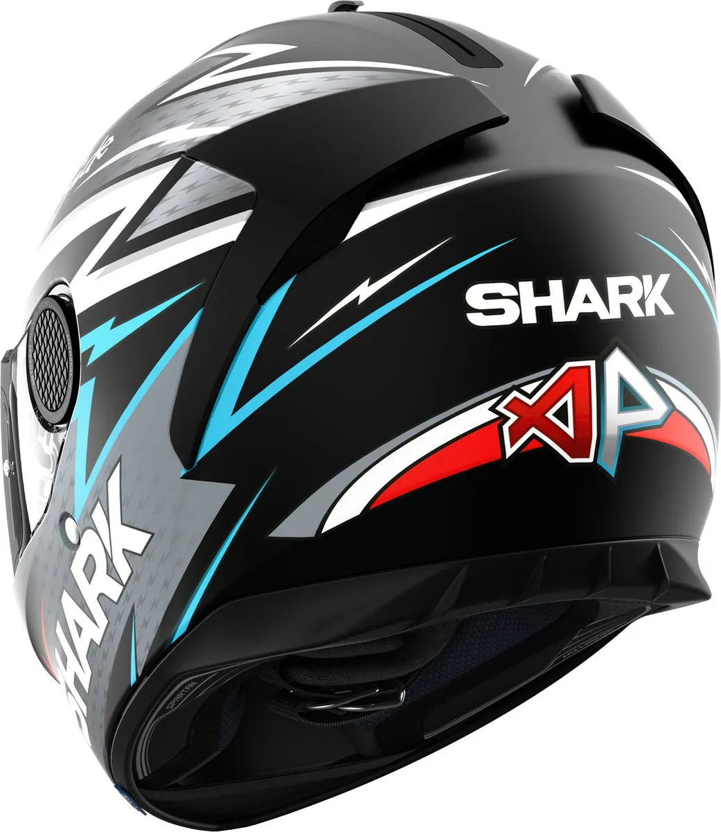 Shark Spartan 1.2 Motorhelm - Maat XS - Mat Zwart/Zilver/Rood