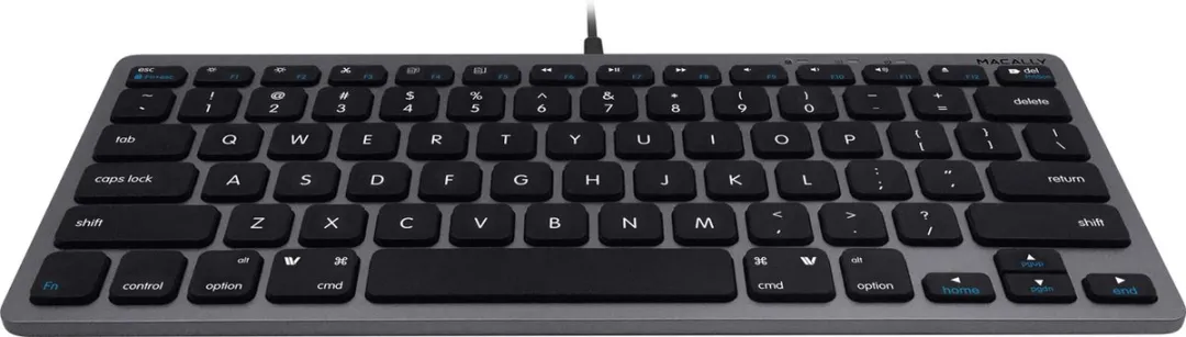 Macally SLIMKEYCSG Compact USB-A Toetsenbord - Spacegray