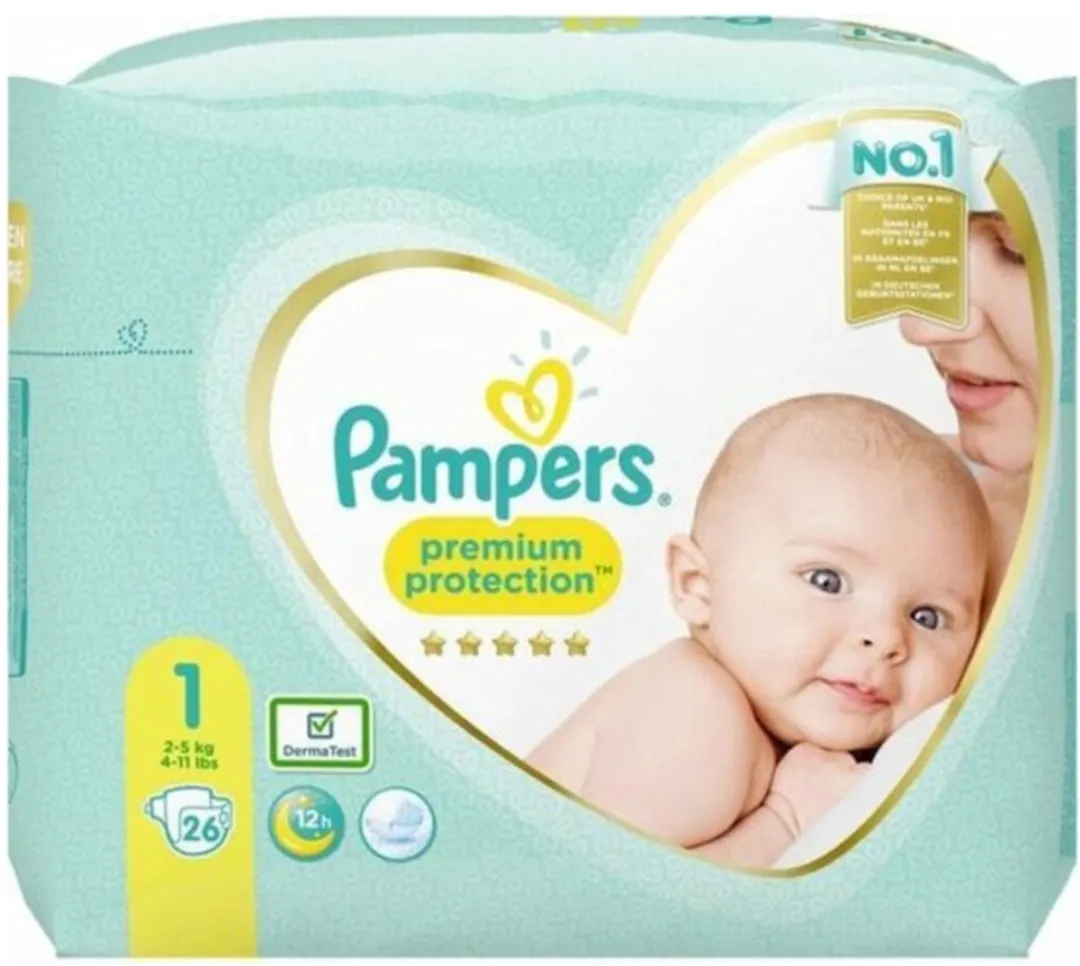 Pampers Premium Protection Maat 1 Luiers - 78 Stuks (3x26)