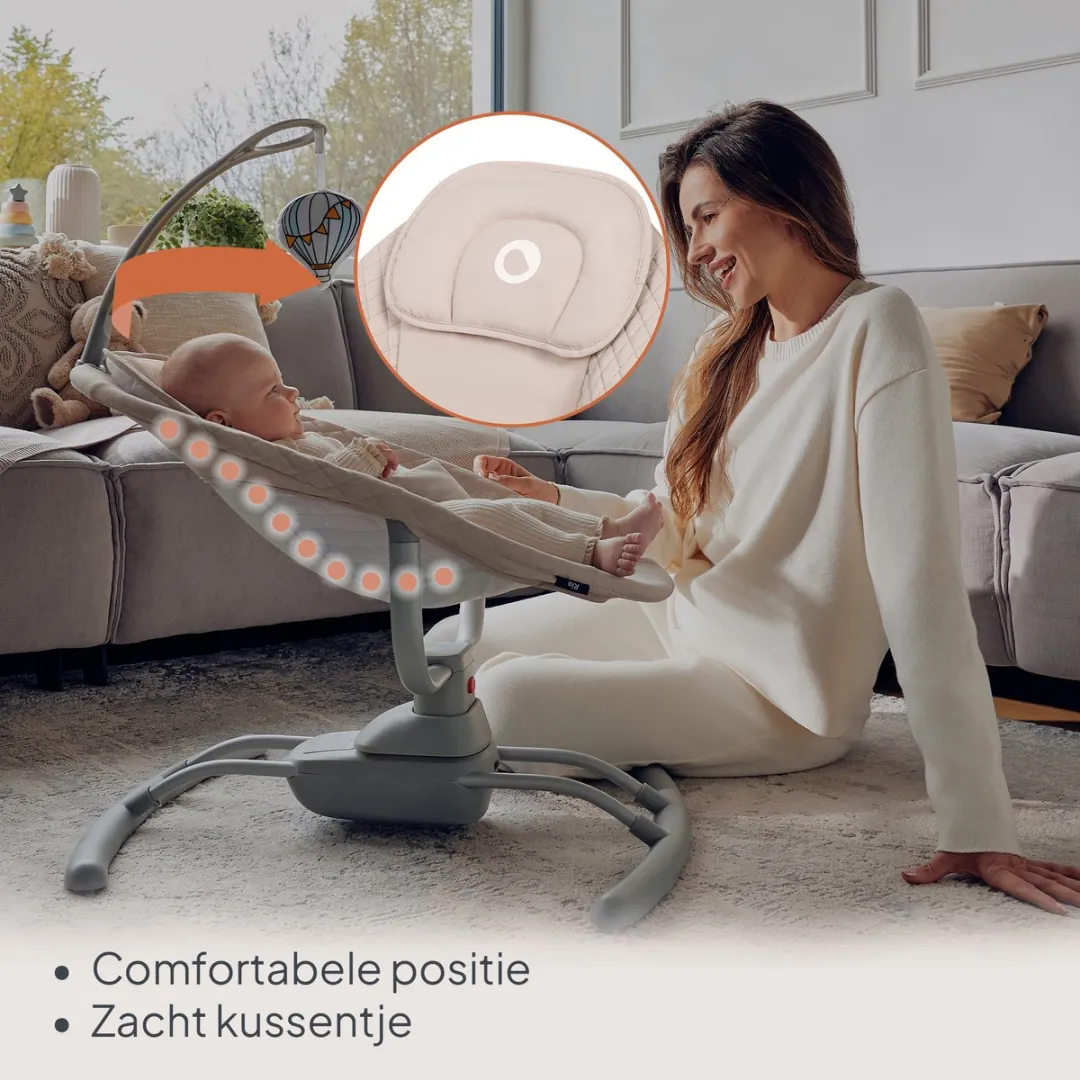 Lionelo Rio Wipstoel Beige - 9kg - 8 Melodieën - afbeelding 6 van 6