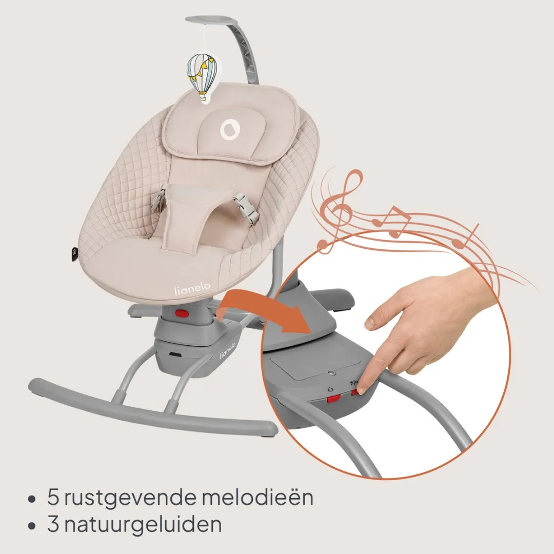 Lionelo Rio Wipstoel Beige - 9kg - 8 Melodieën