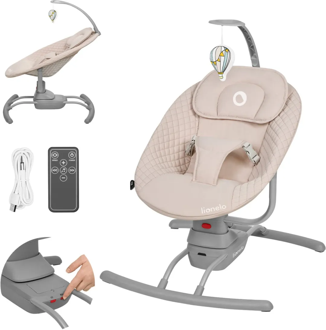Lionelo Rio Wipstoel Beige - 9kg - 8 Melodieën