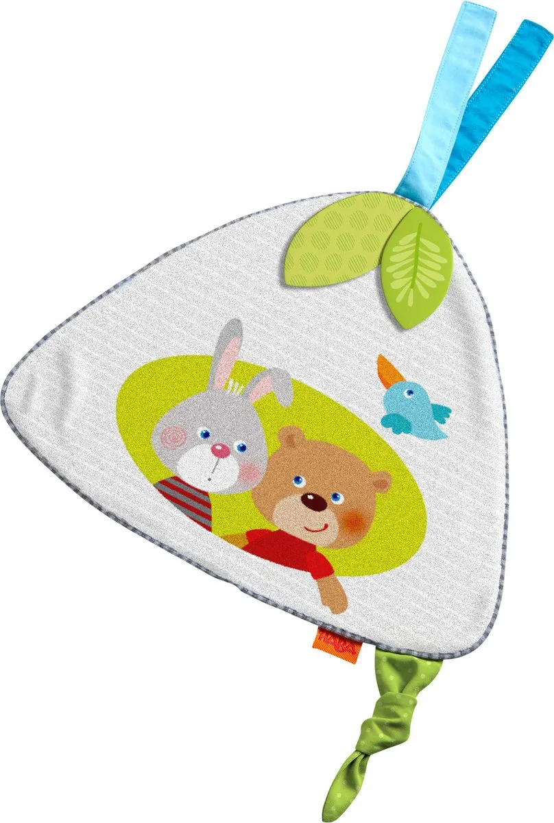 Haba Knuffeldoekje Haas en Beer 21,5x26,5cm Multicolor