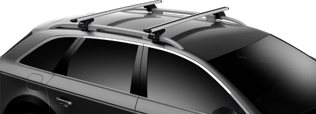 Thule Evo Raised Rail Voetset 710400 - 4 Stuks - Zwart