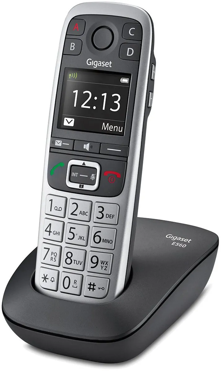Gigaset E560 DECT Telefoon - Zwart/Zilver