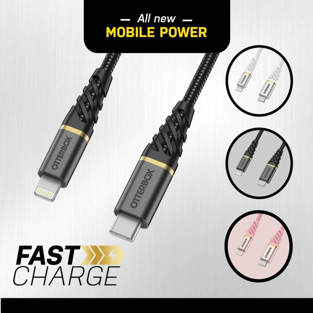 OtterBox USB-C naar Lightning Kabel 1M - Wit