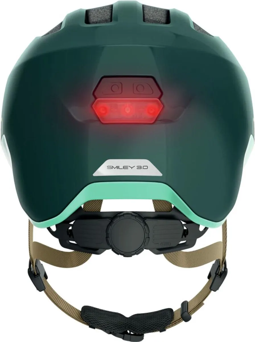 ABUS Kinderhelm Smiley 3.0 ACE LED M - Glanzend Blauw