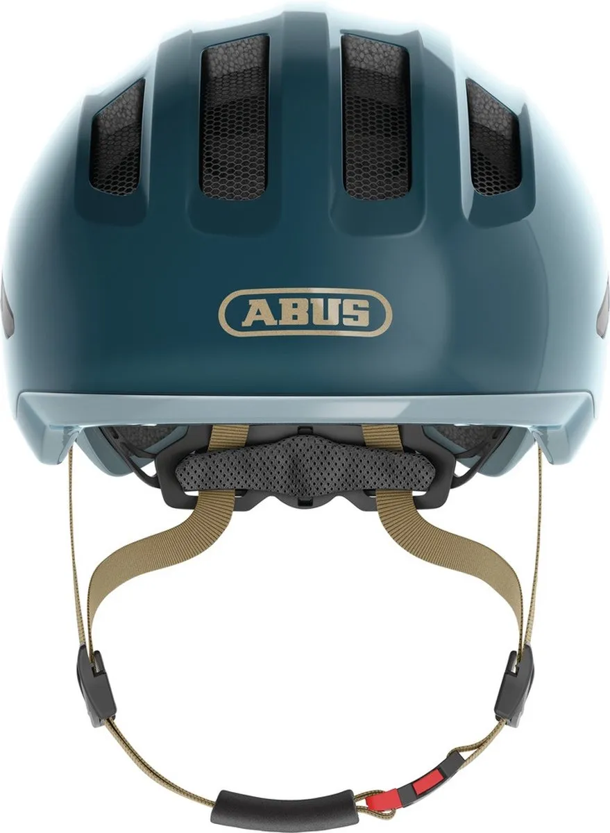 ABUS Kinderhelm Smiley 3.0 ACE LED M - Glanzend Blauw