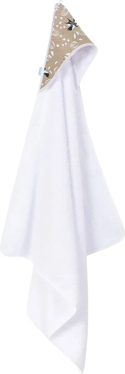 BINK Bedding Badcape Mees - 75x75cm - Roze/Wit/Camel/Grijs