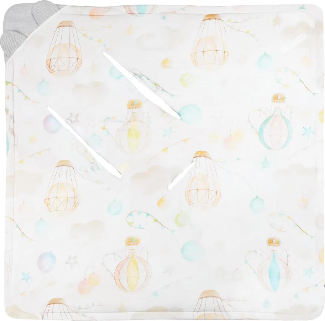 Lionelo Travel Swaddle Blanket 90x90cm Roze - TOG 2.5