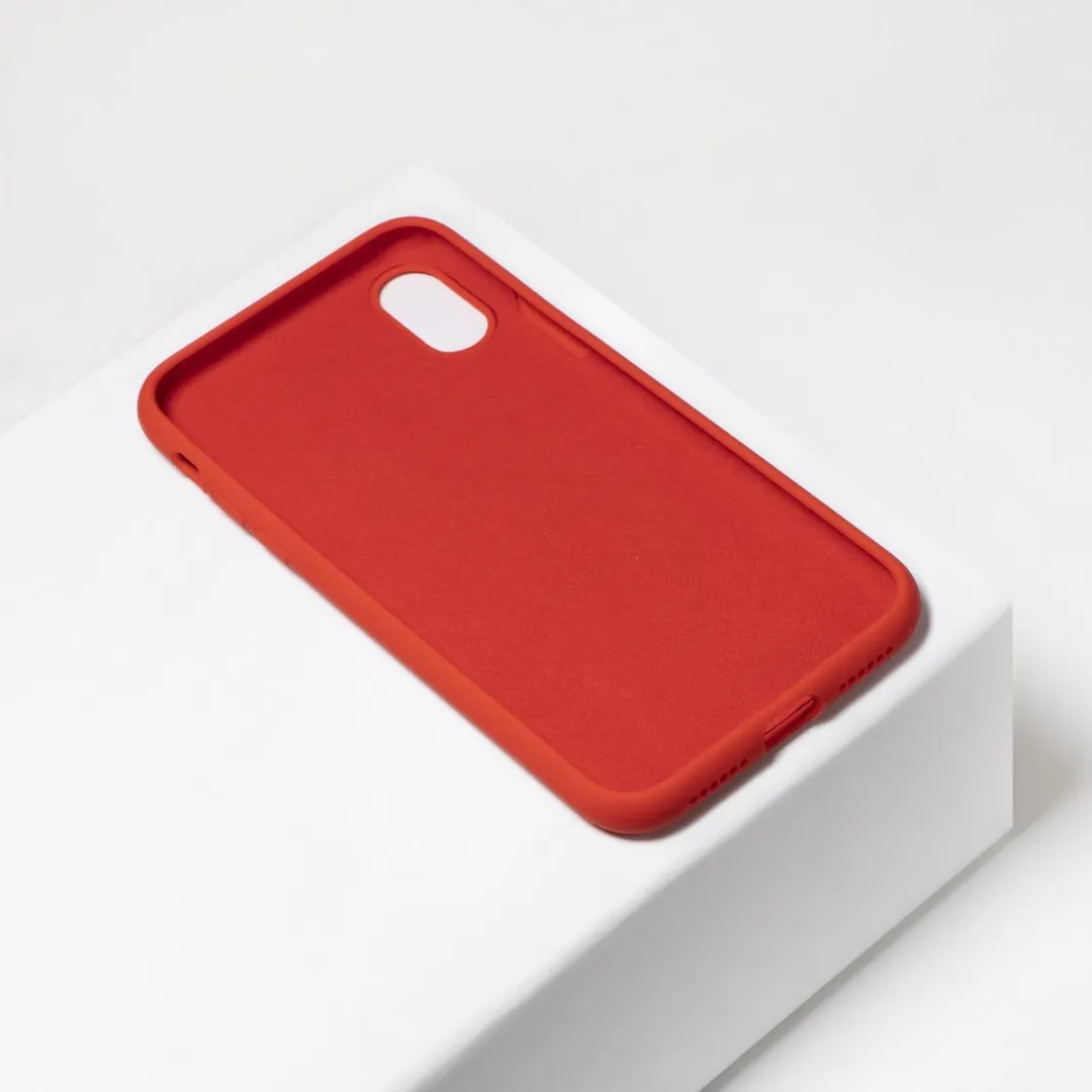 BMAX Siliconen hard case hoesje geschikt voor Apple iPhone Xs Max / Hard Cover / Beschermhoesje / Telefoonhoesje / Hard case / Telefoonbescherming - Rood