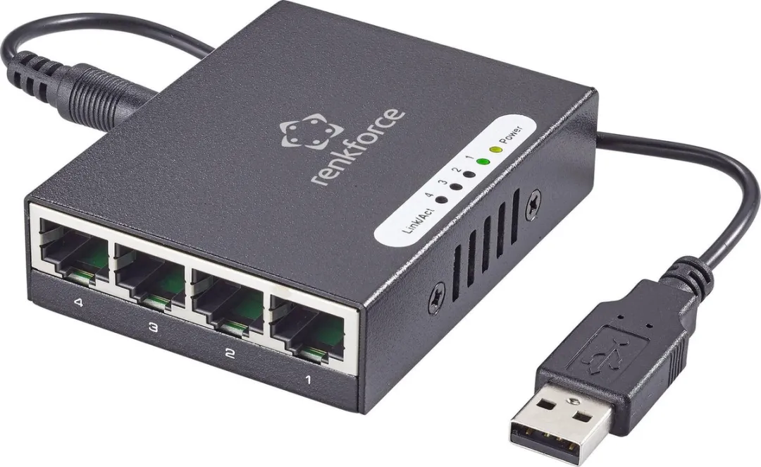 Renkforce RF-4270245 Netwerk Switch 4 Poorten 1Gbps