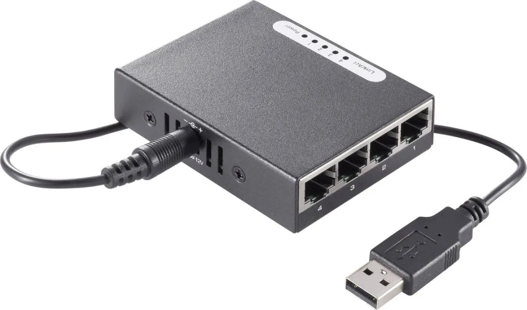 Renkforce RF-4270245 Netwerk Switch 4 Poorten 1Gbps