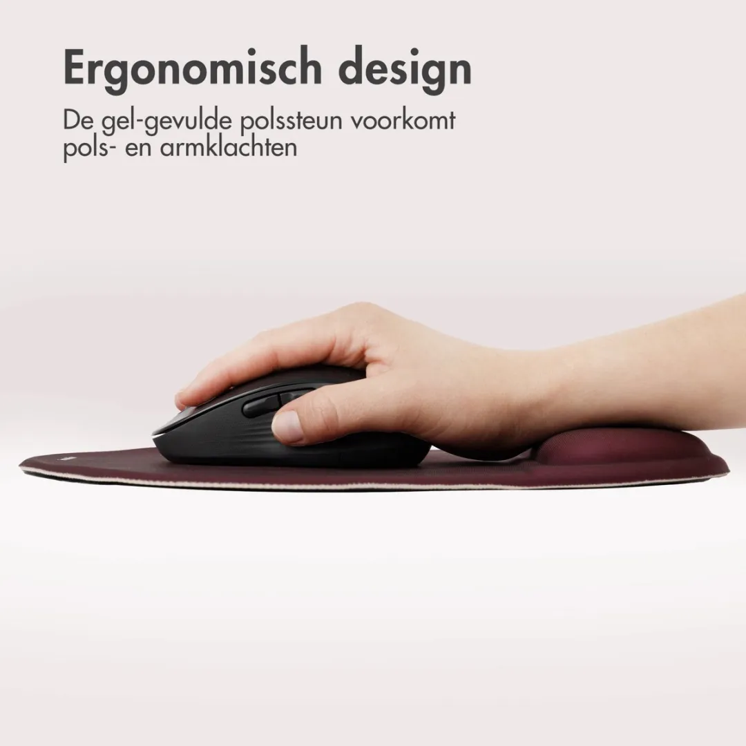 Imoshion Ergonomische Muismat Bordeaux 30x25cm