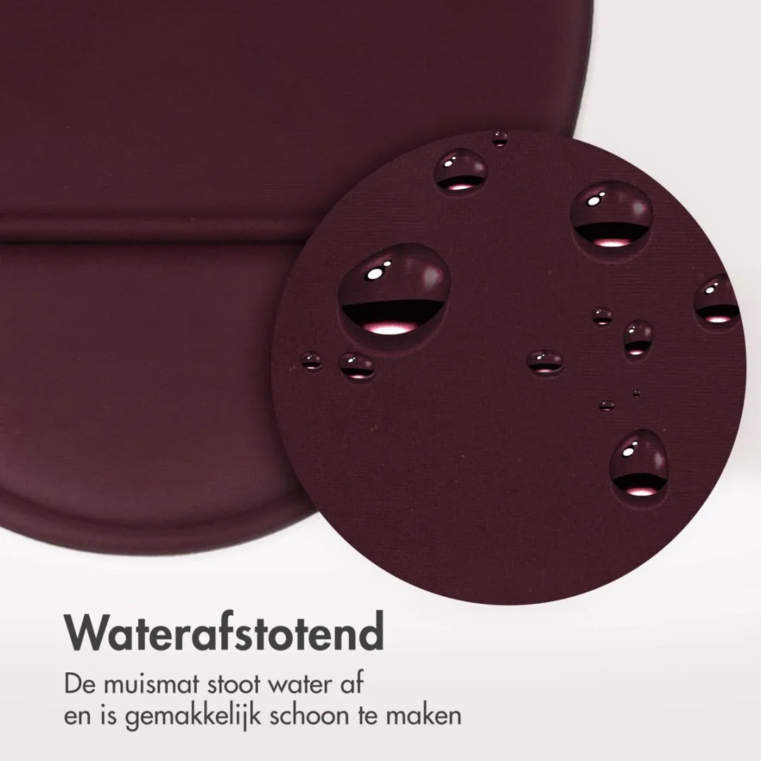 Imoshion Ergonomische Muismat Bordeaux 30x25cm