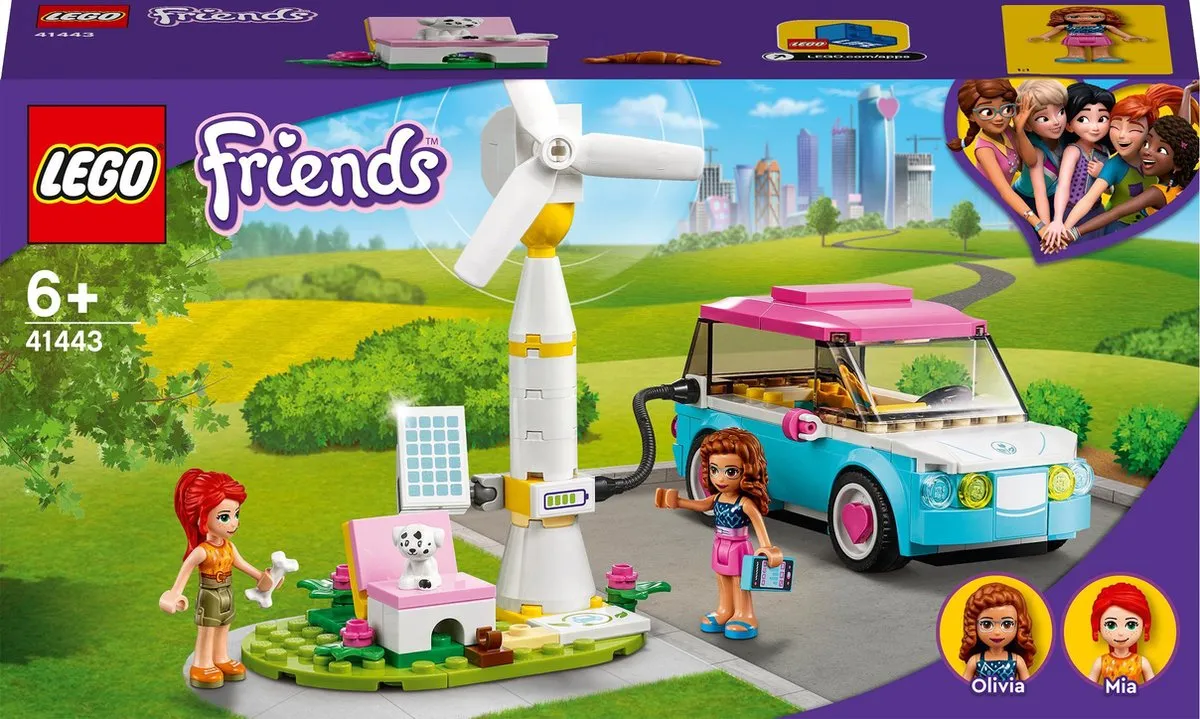 LEGO 41443 Friends Olivia's Elektrische Auto