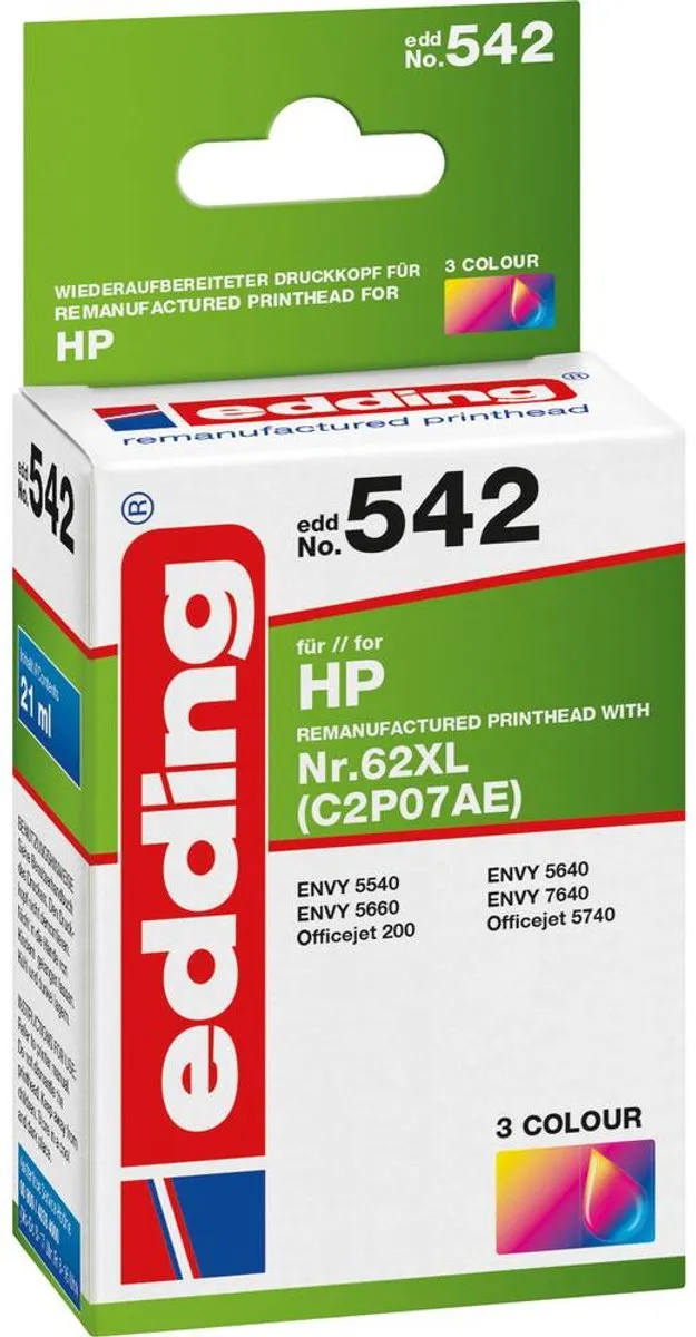 edding 18-542 Inktcartridge - Cyaan/Magenta/Geel