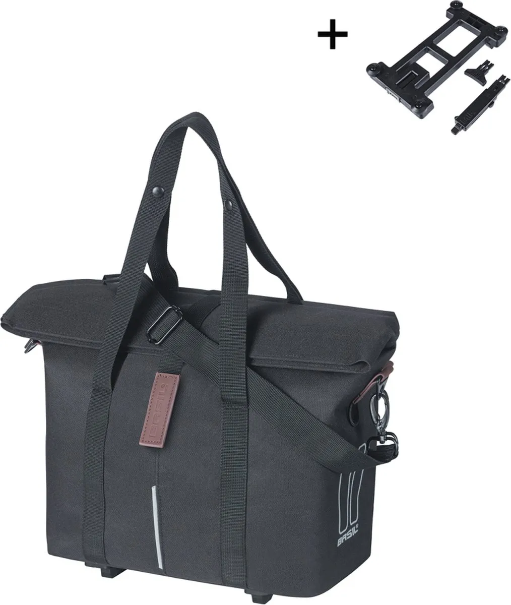 Basil City MIK-KF-hook Fietshandtas 8-11L - Zwart