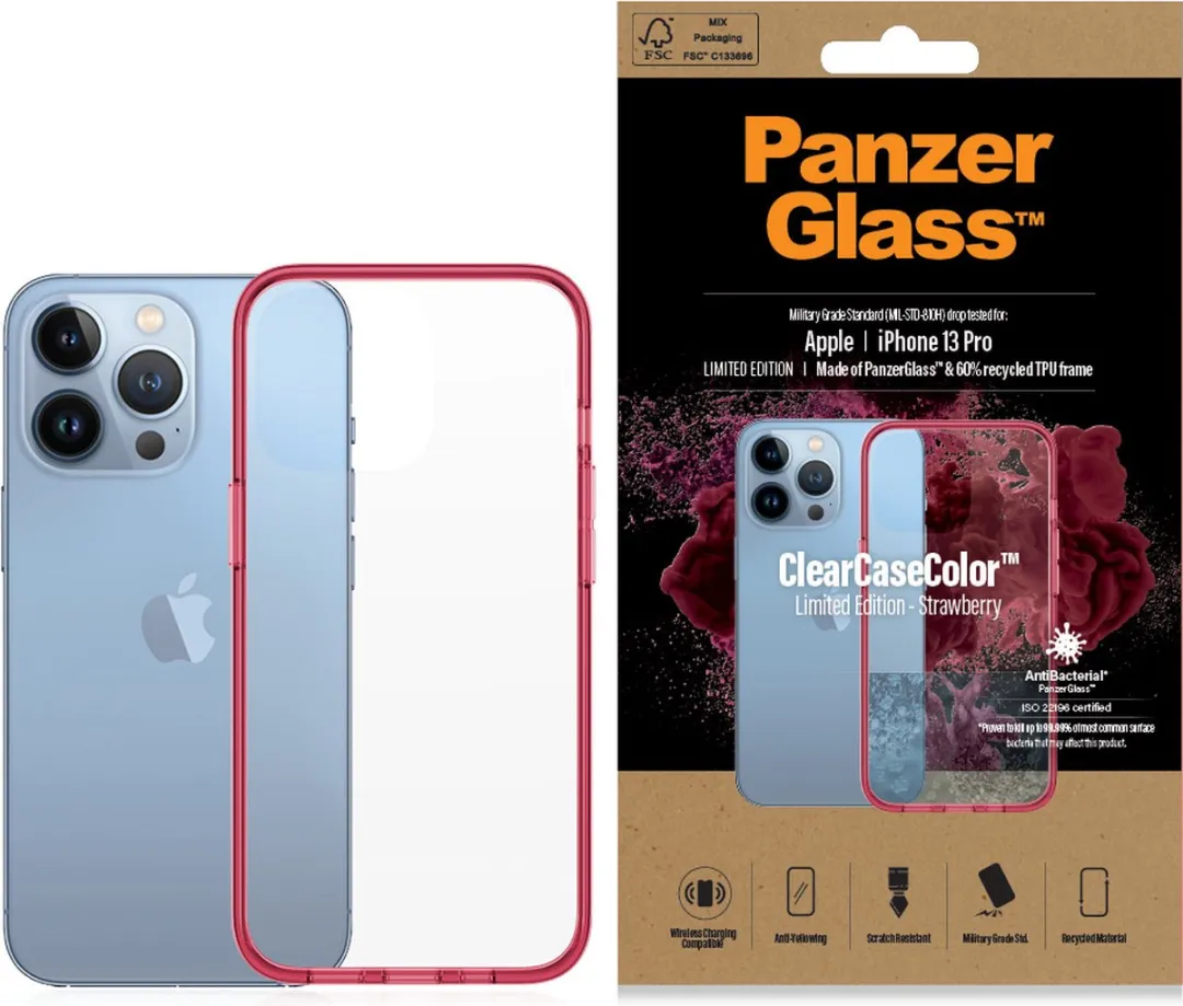 PanzerGlass ClearCase Hoesje iPhone 13 Pro PZ-0340 - Rood