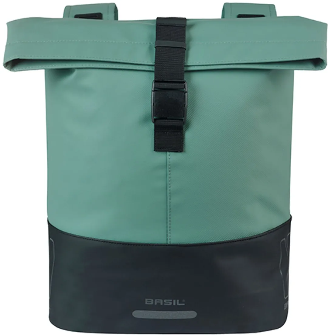 Basil Cove Dubbele Fietstas 32L - Groen/zwart