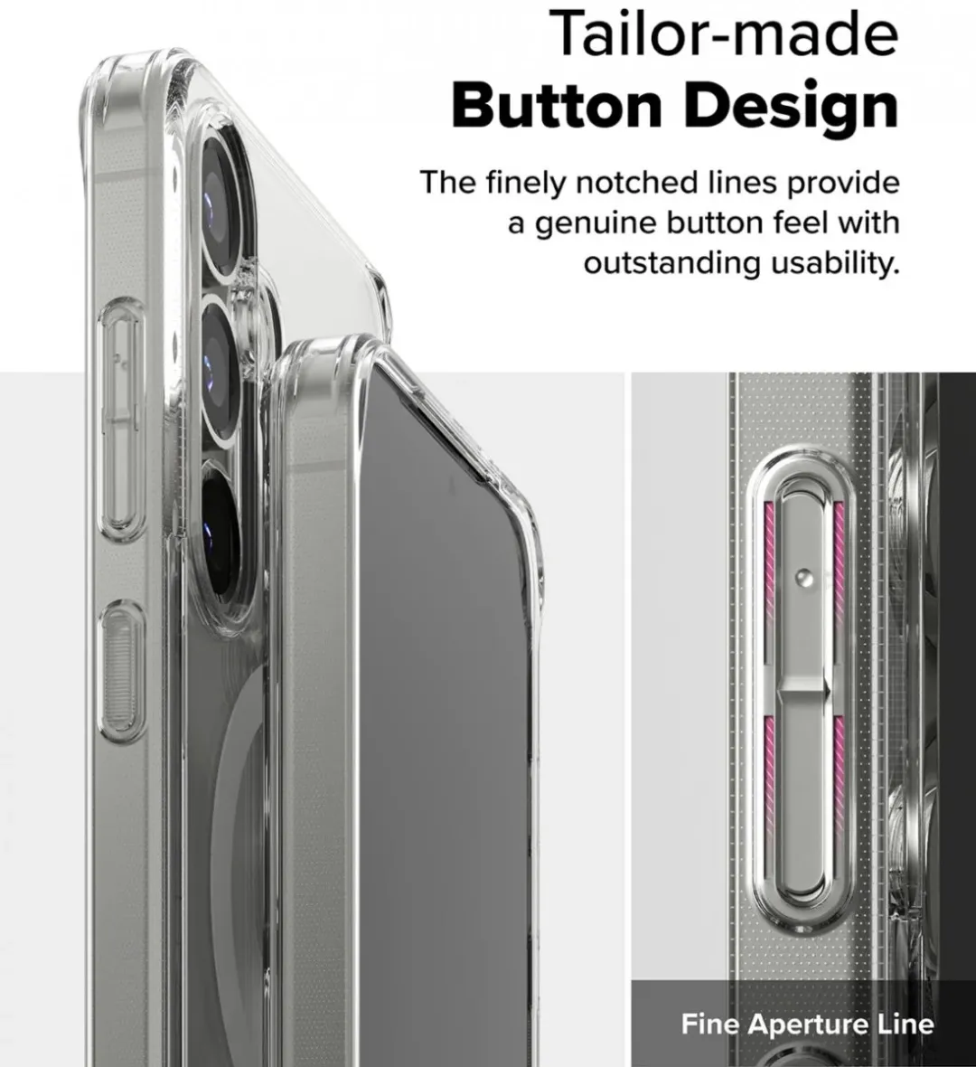 Ringke Fusion Magnetic Hoesje Samsung Galaxy S25 Plus - Transparant