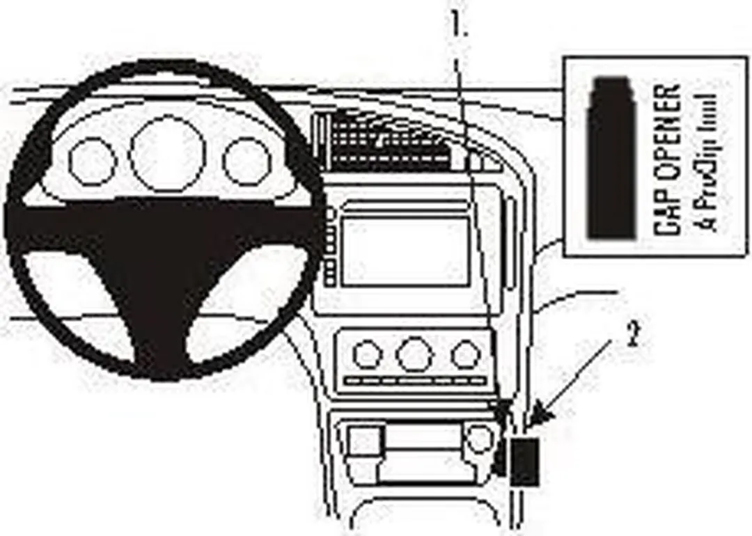 Brodit ProClip 853719 Saab 9-5 Houder - Zilver