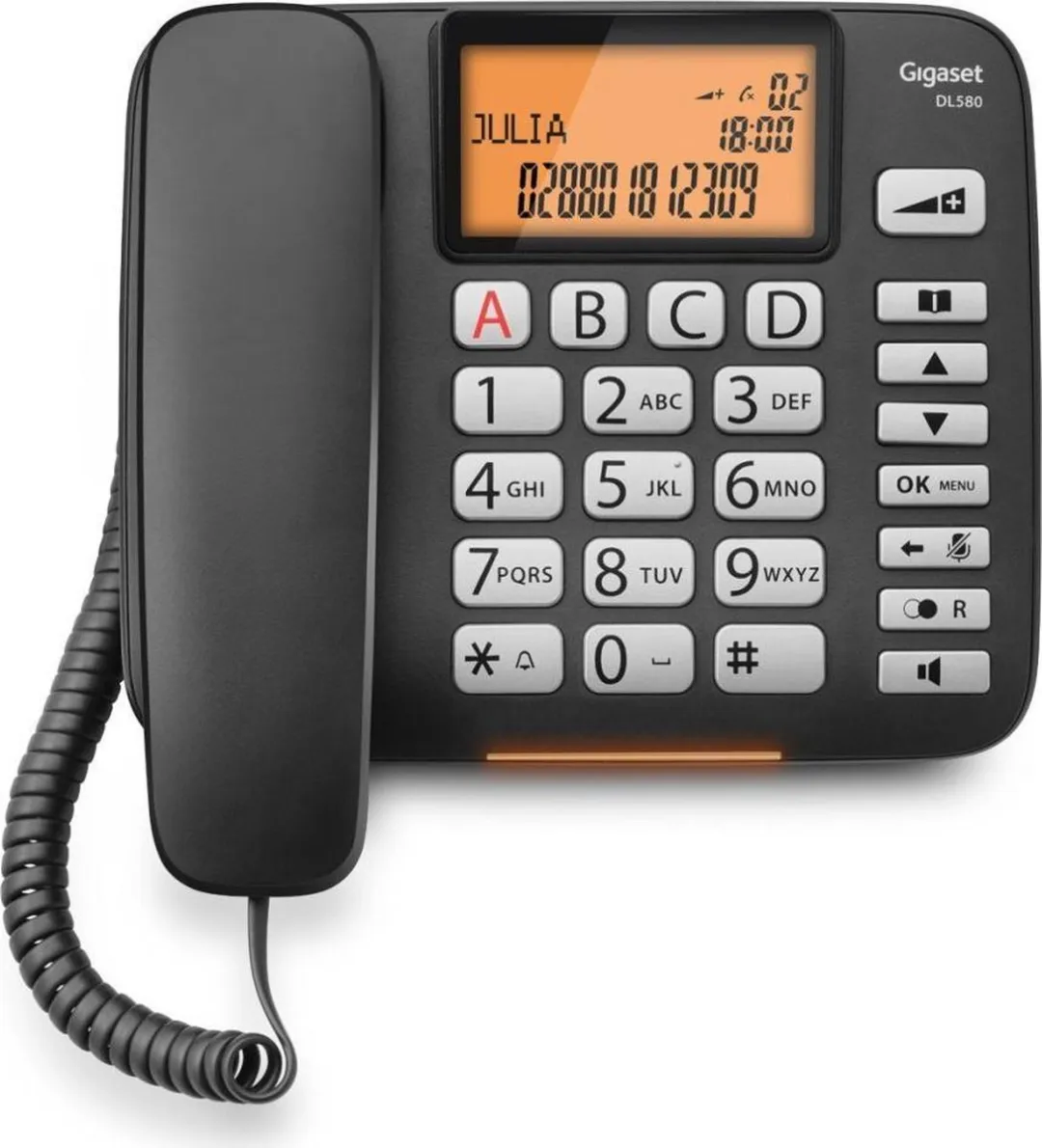 Gigaset DL580 Vaste Telefoon - 4 Handsets - Zwart