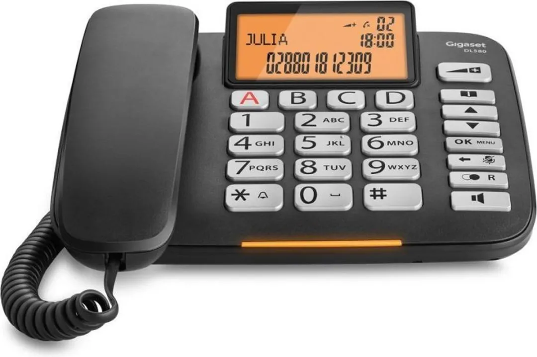 Gigaset DL580 Vaste Telefoon - 4 Handsets - Zwart