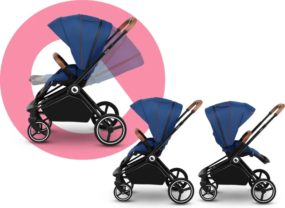 Lionelo Mika 2-in-1 Kinderwagen - Reiswieg + Buggy Grijs