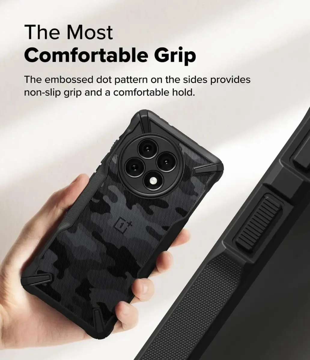 Ringke Fusion X Hoesje OnePlus 13R - Camo Zwart