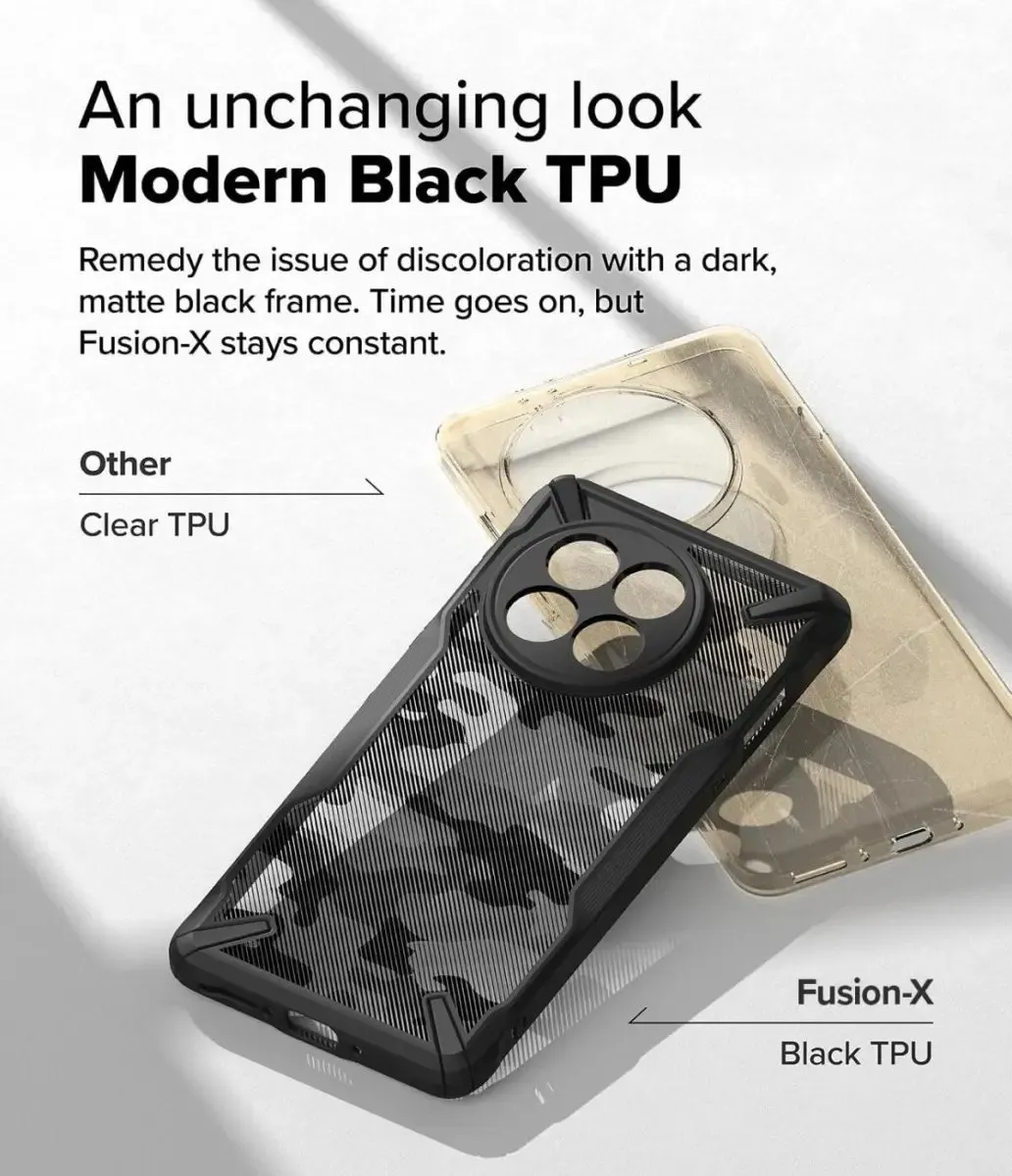 Ringke Fusion X Hoesje OnePlus 13R - Camo Zwart