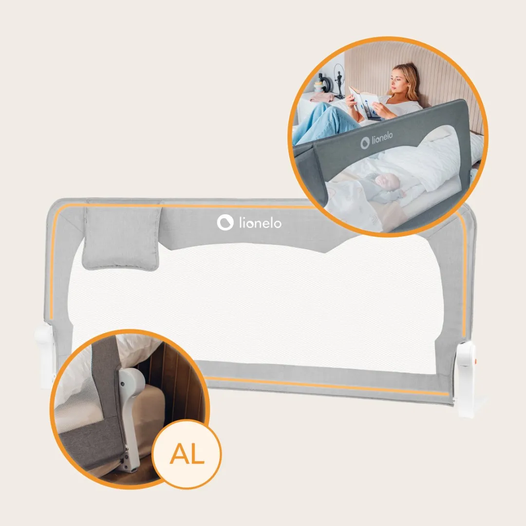 Lionelo Hanna Bedhekje 150x66cm - Aluminium - Beige