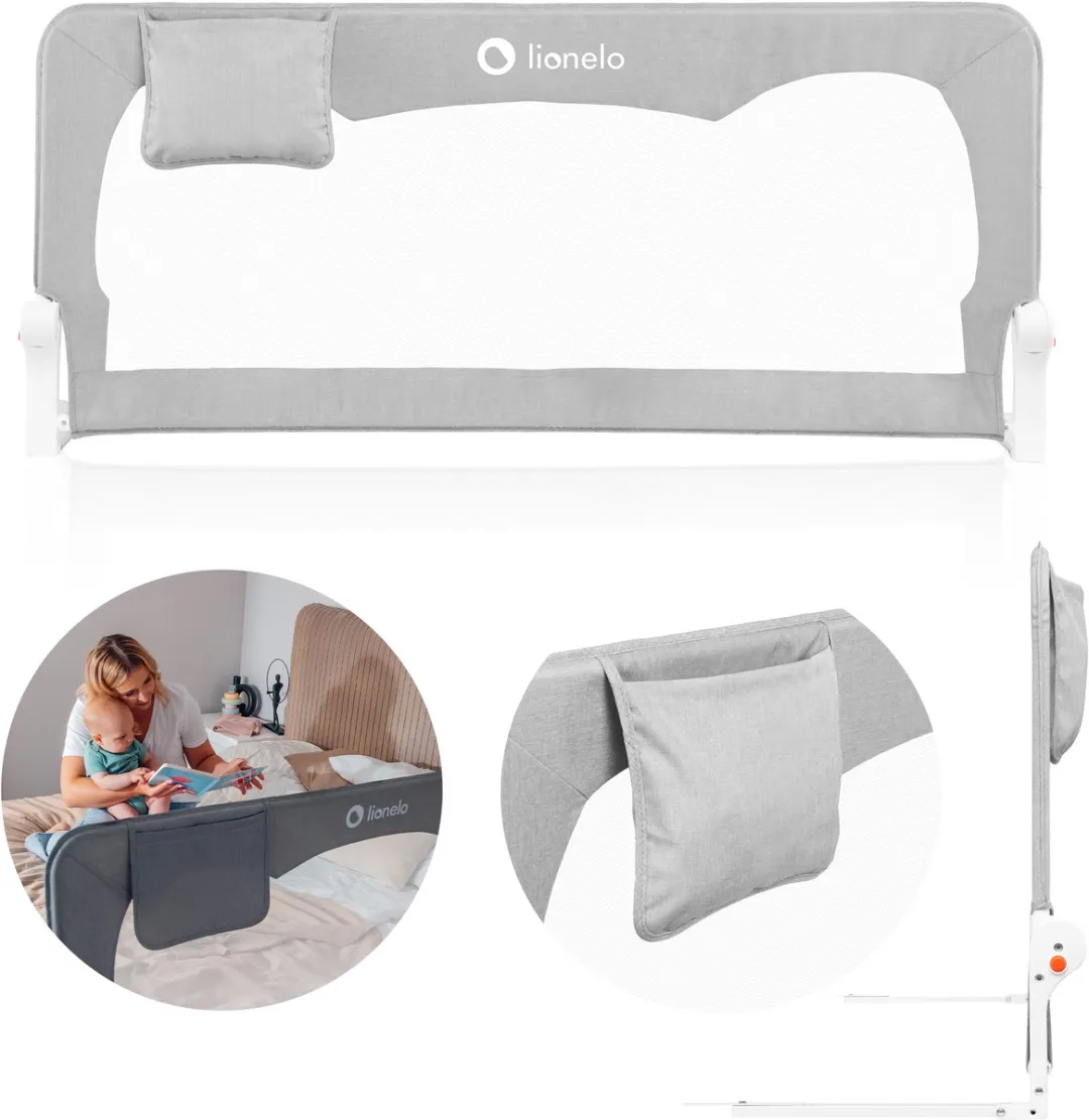 Lionelo Hanna Bedhekje 150x66cm - Aluminium - Beige
