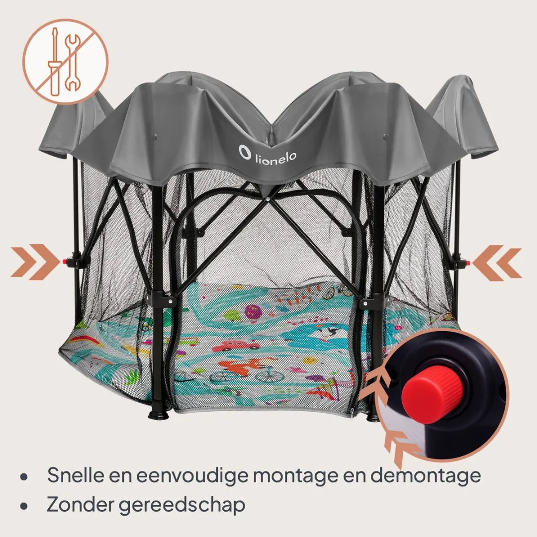 Lionelo Roel Plus Babybox 6-36 maanden - Grijs